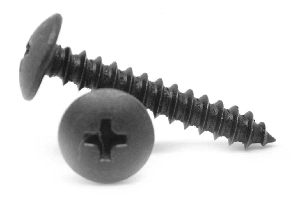 #14-10 x 3/4 Phillips Truss Head Sheet Metal Screw Black Oxide J56233
